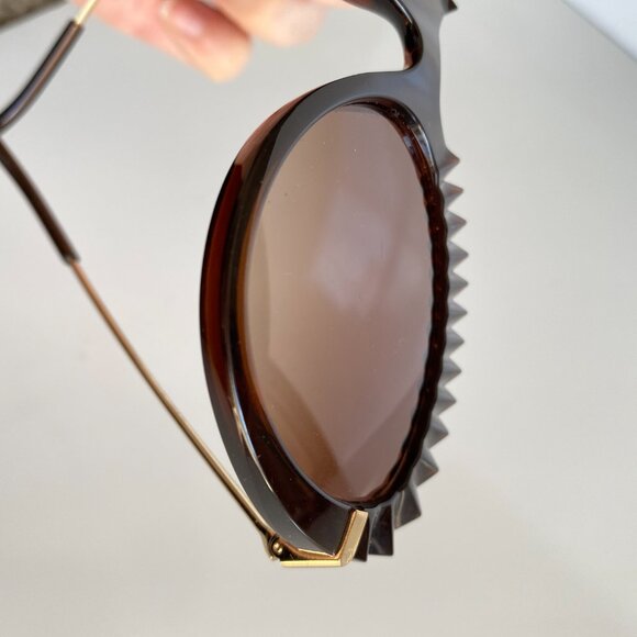 Dolce & Gabbana DG 6135 - 315913 Brown Cat Eye Sunglasses main image 10